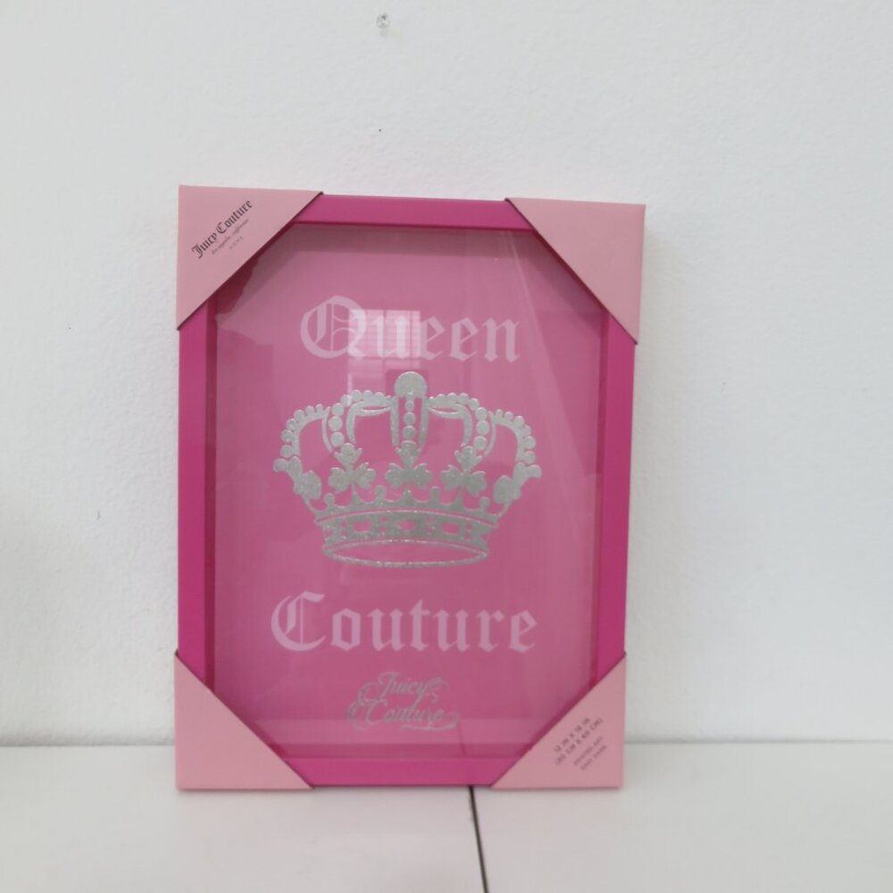 Juicy Couture Silver 👑 Wall Art 12 x 16" inches